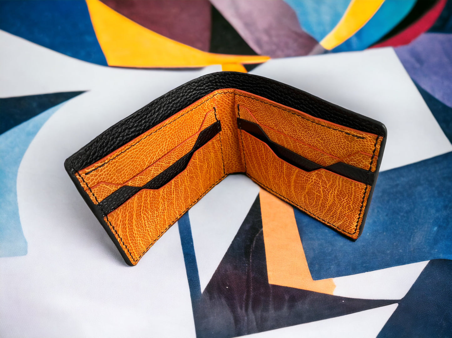 Custom Black Shark Skin & Alligator Men Wallet