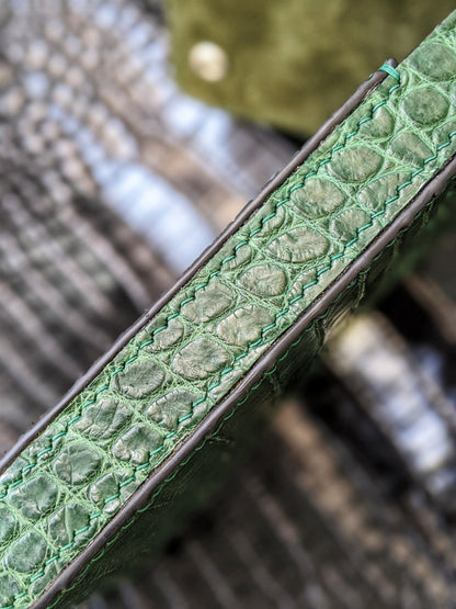Green Alligator Pen Case