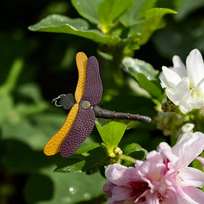Keychain Dragonfly Leather