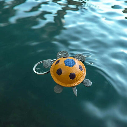 Keychain Sea Turtle Leather