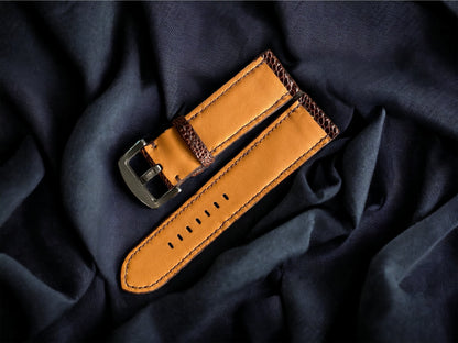 Panerai Brown Ostrich Leg Watch Straps