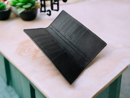 Black Stingray Leather Long Wallet