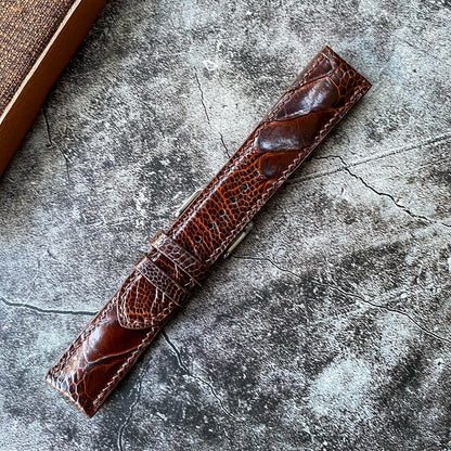 Brown Ostrich Leg Watch Straps