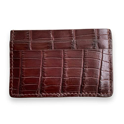 Brown Alligator Card Holder