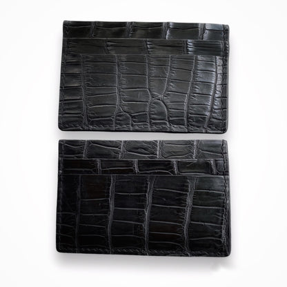 Black Alligator Card Holder