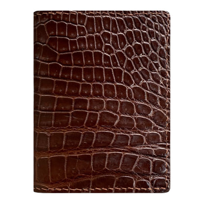 Brown Alligator Bifold Card Holder