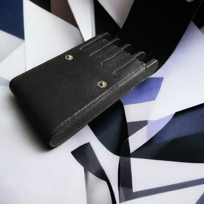 Epsom Black Cowhide Pen Case