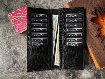 Custom Black Lizard Long Wallet