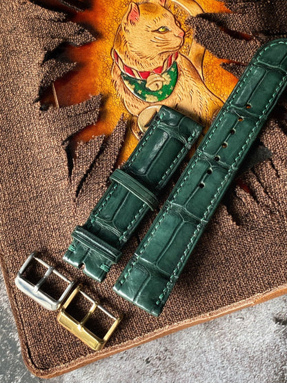 Green Alligator Watch Straps