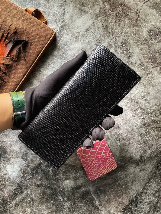 Custom Black Lizard Long Wallet