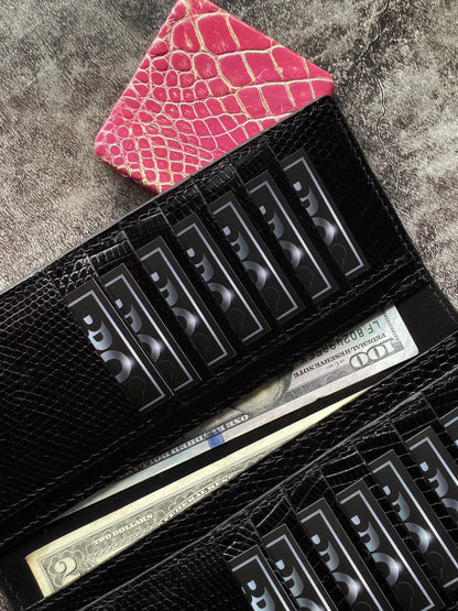 Custom Black Lizard Long Wallet