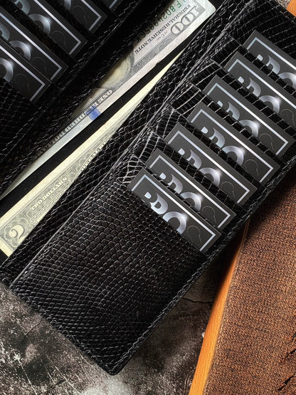 Custom Black Lizard Long Wallet