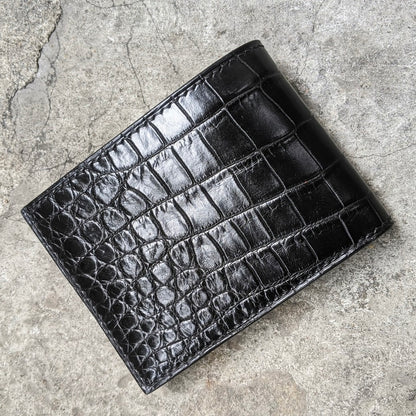 Black Alligator Leather Wallet