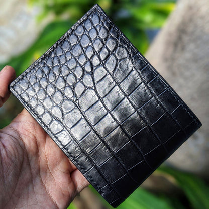 Black Alligator Leather Wallet
