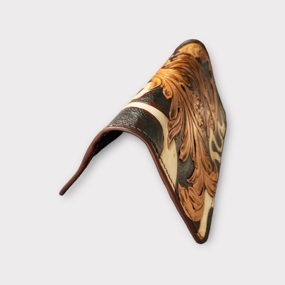 Custom Hand-Carved Eagle Long Wallet