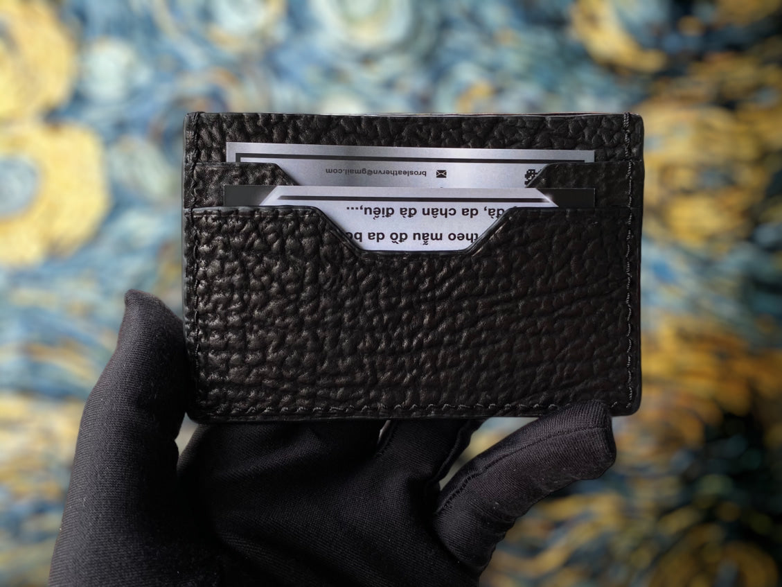 Custom Black Shark Card Holder