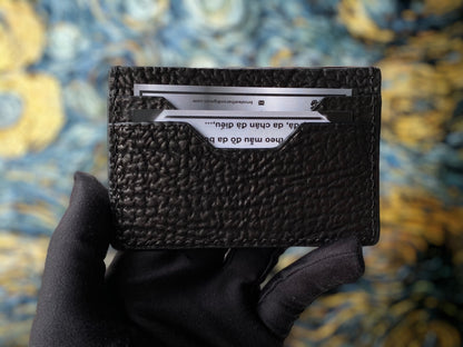 Custom Black Shark Card Holder