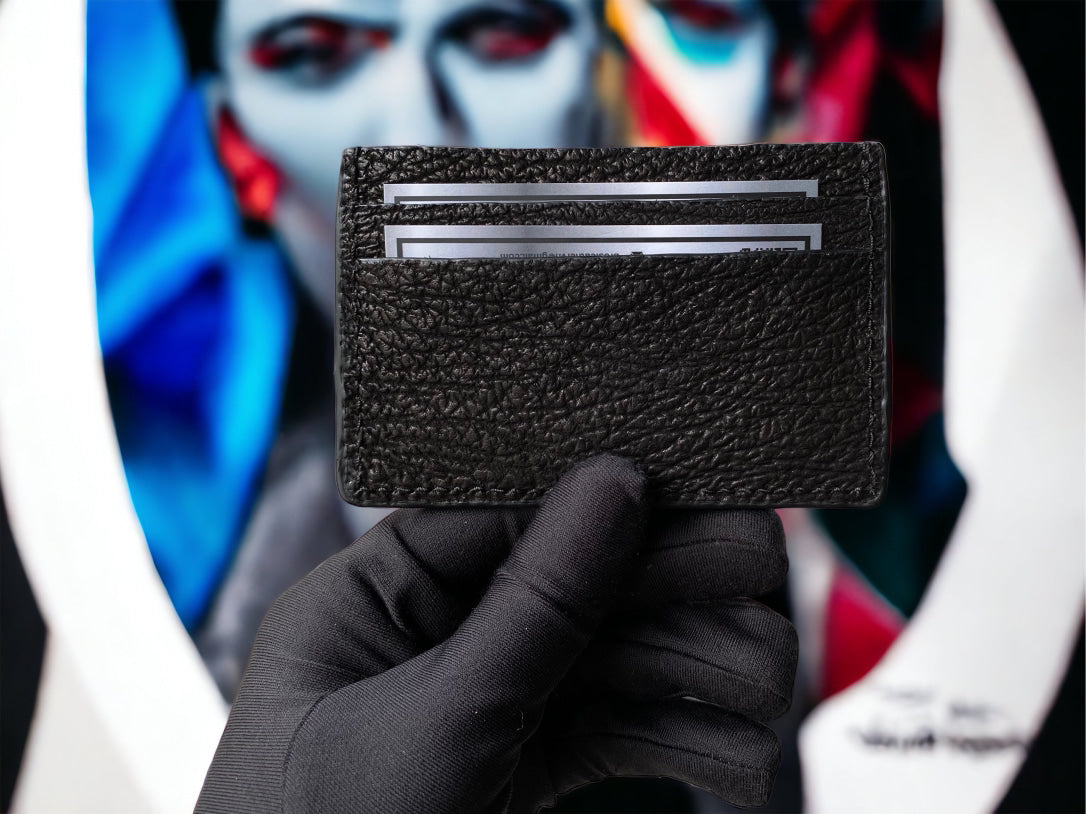 Custom Black Shark Card Holder
