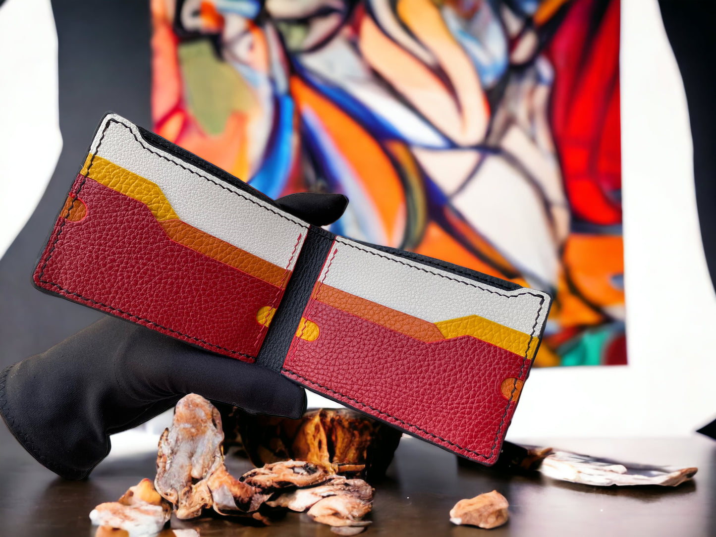 Custom Minimalist Alligator Leather Bifold Wallet