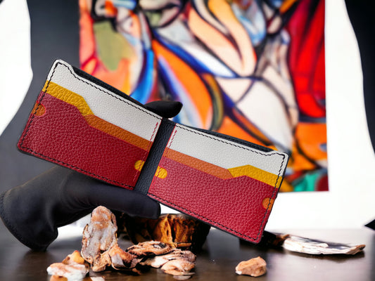 Custom Minimalist Alligator Leather Bifold Wallet