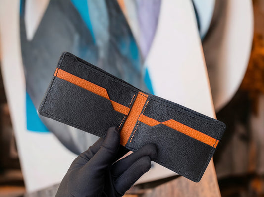 Custom Minimalist Alligator Leather Bifold Wallet