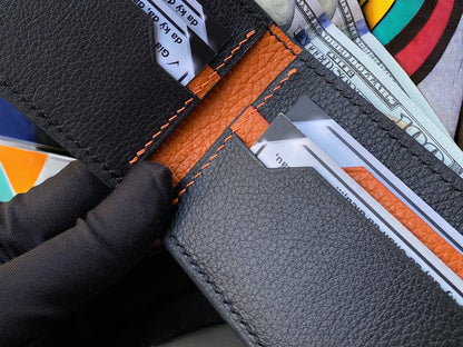 Custom Minimalist Alligator Leather Bifold Wallet