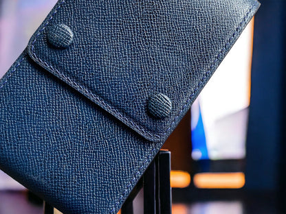 Epsom Navy Blue Cowhide Pen Case
