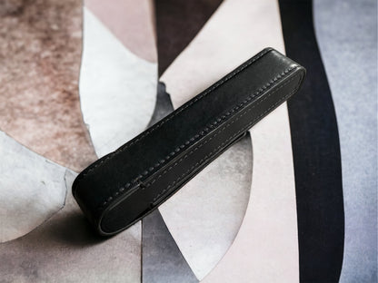 Black Cowhide Pen Case