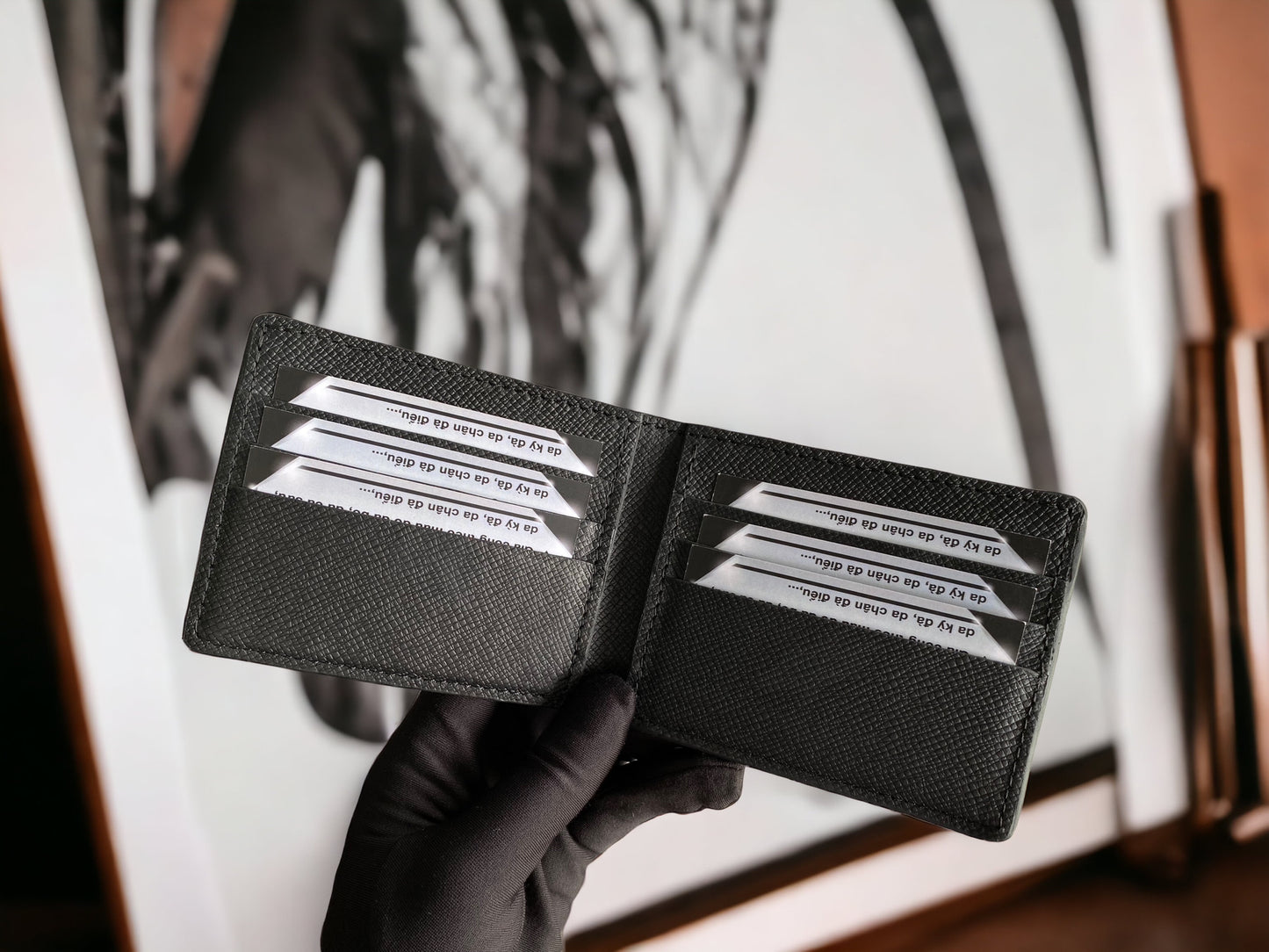 Custom Cowhide Leather Men Wallet