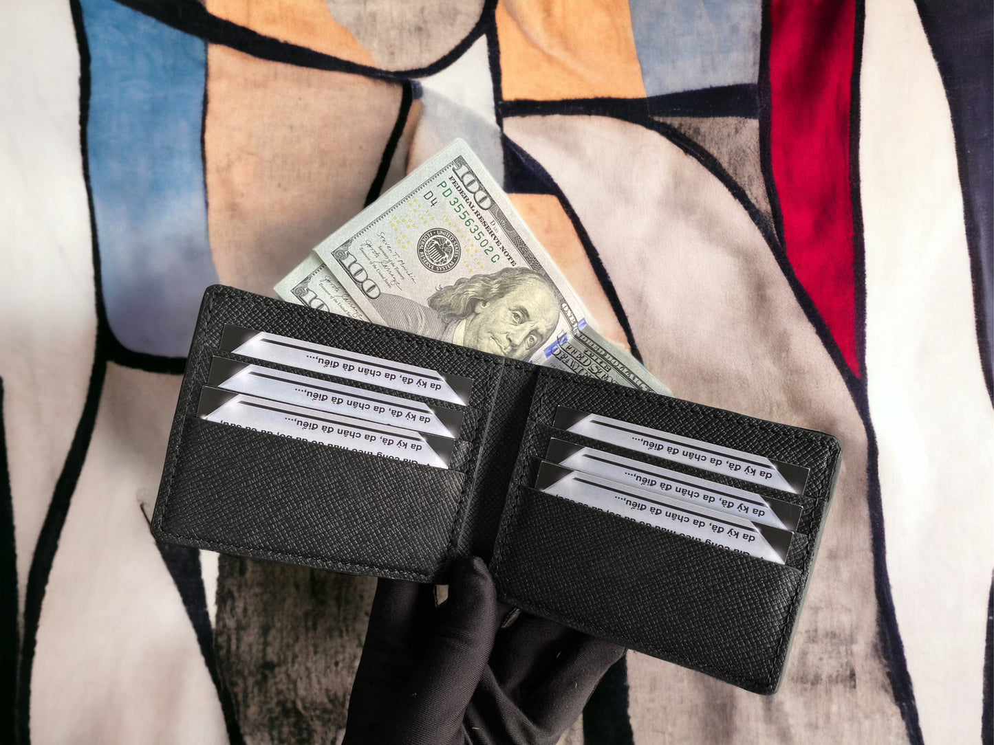 Custom Cowhide Leather Men Wallet