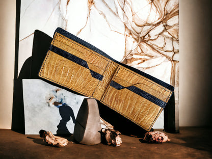 Custom Black Shark Skin & Python Men Wallet