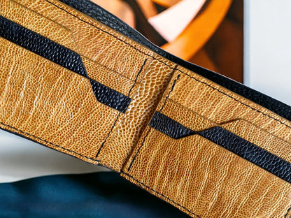 Custom Black Shark Skin & Python Men Wallet