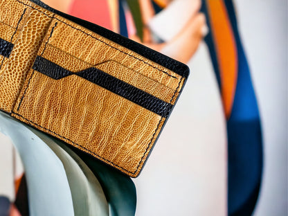 Custom Black Shark Skin & Python Men Wallet