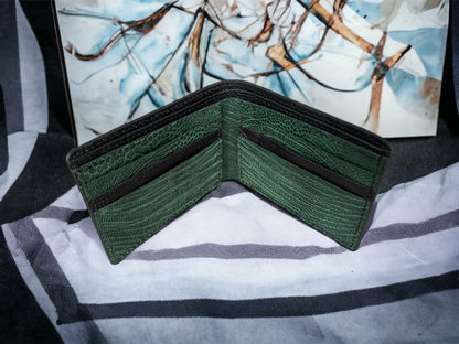 Custom Black Shark Skin & Alligator Men Wallet