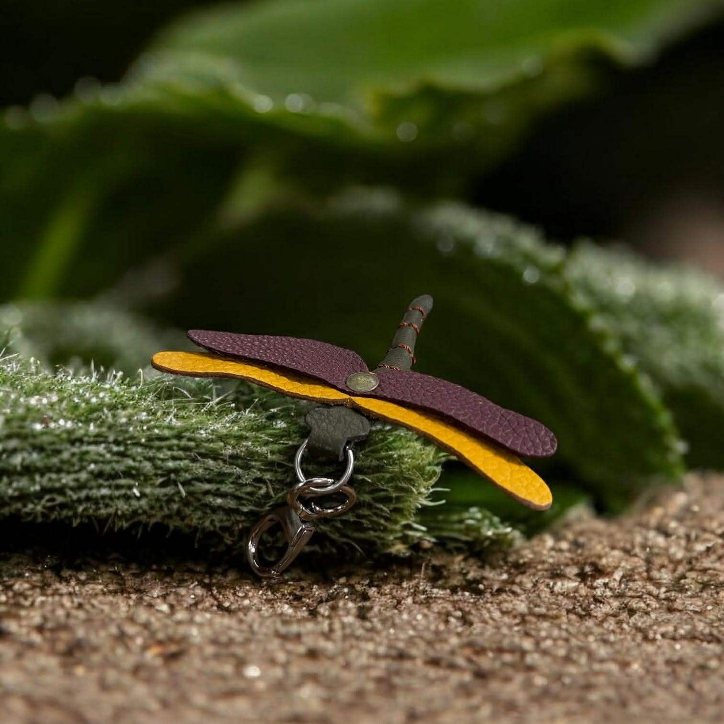 Keychain Dragonfly Leather