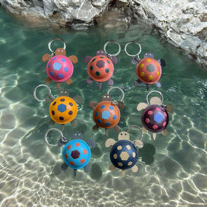 Keychain Sea Turtle Leather